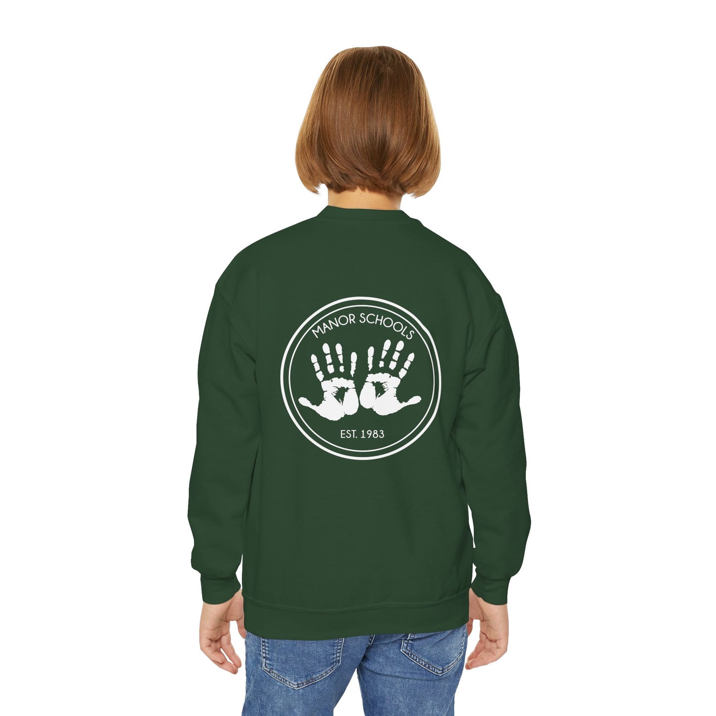 Manor Schools Classic Youth Crewneck