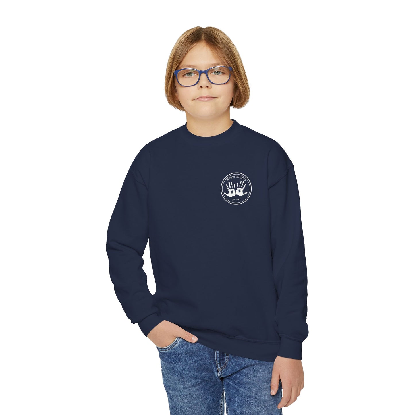 Manor Schools Classic Youth Crewneck