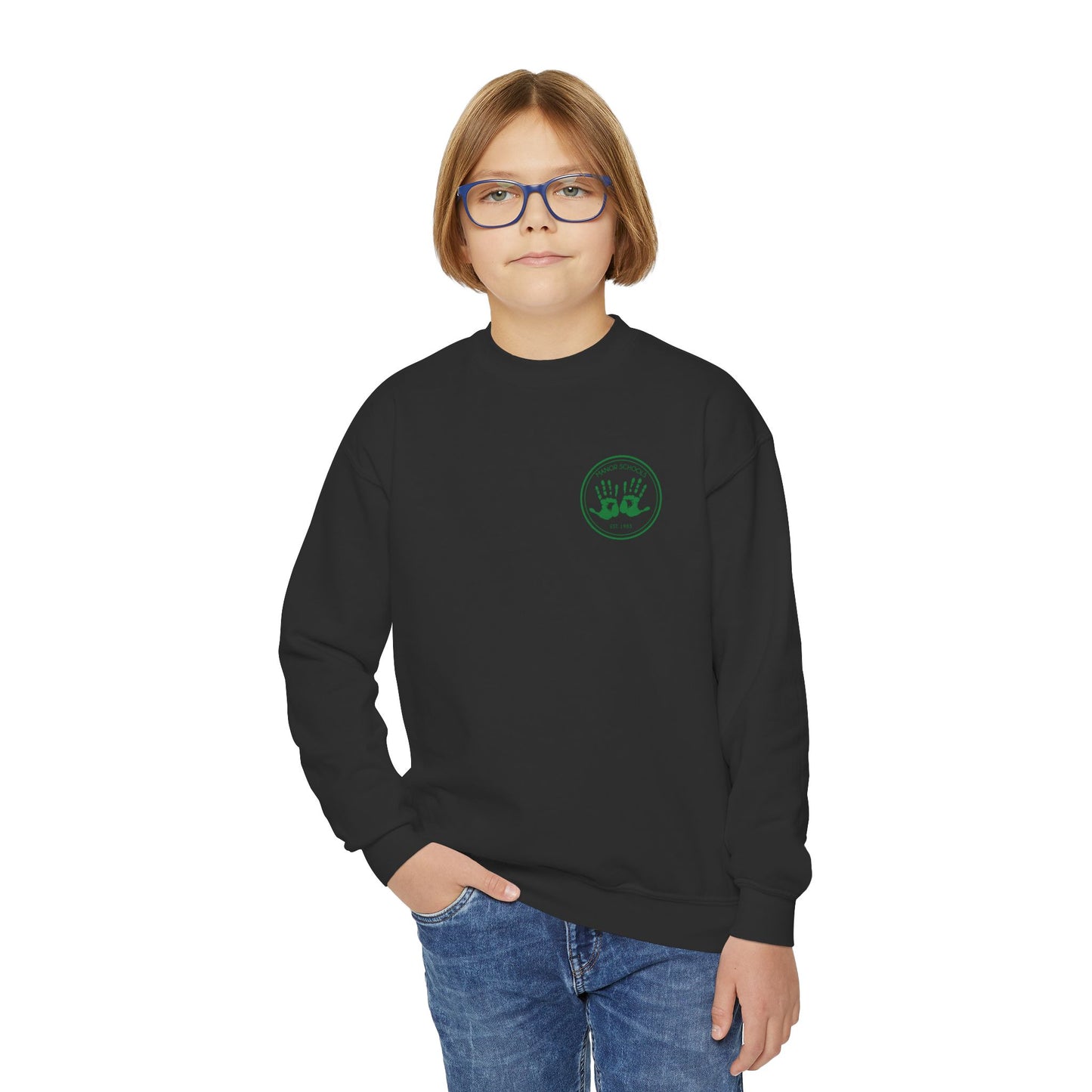 Manor Schools Classic Youth Crewneck