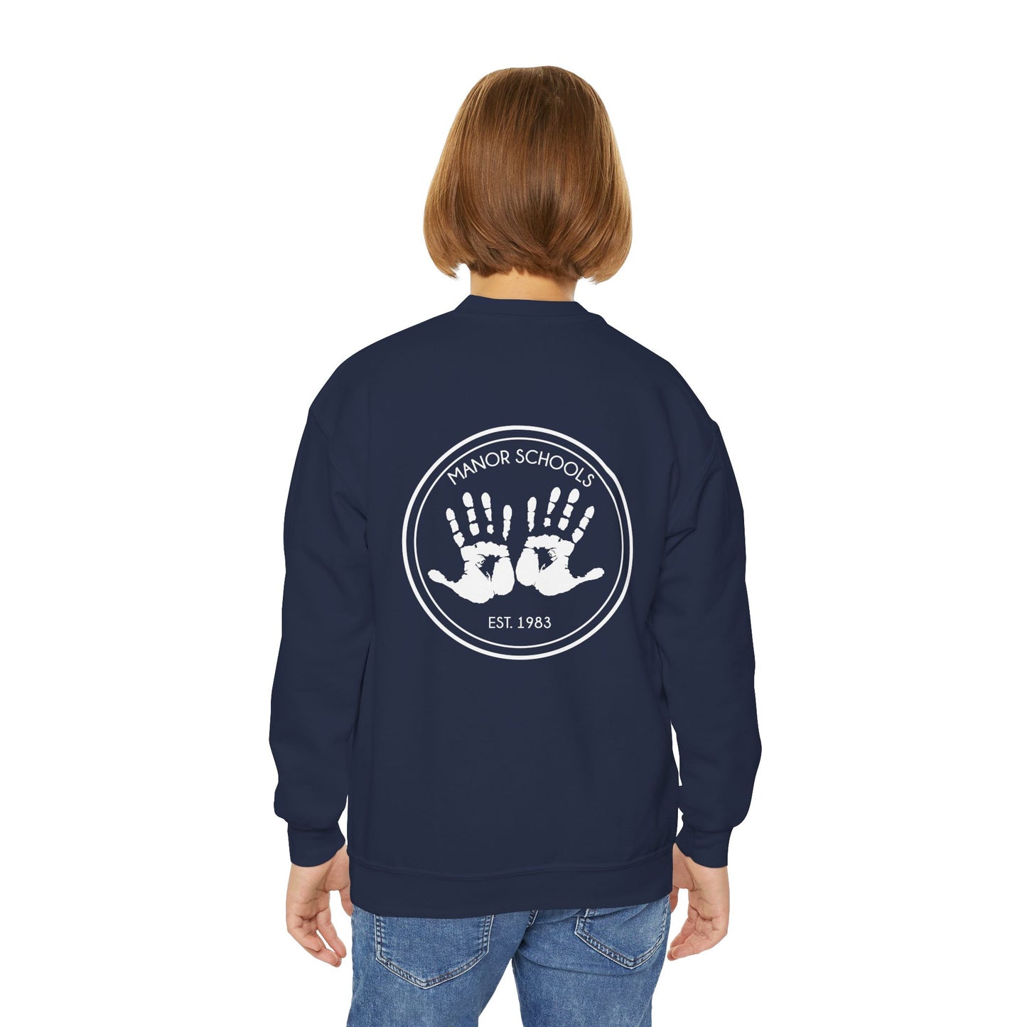 Manor Schools Classic Youth Crewneck